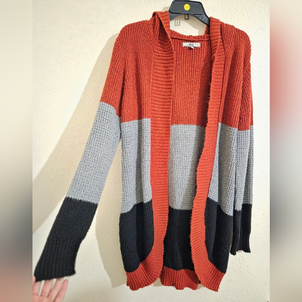 Multicolor Open Front Cardigan - Picture 2 of 13